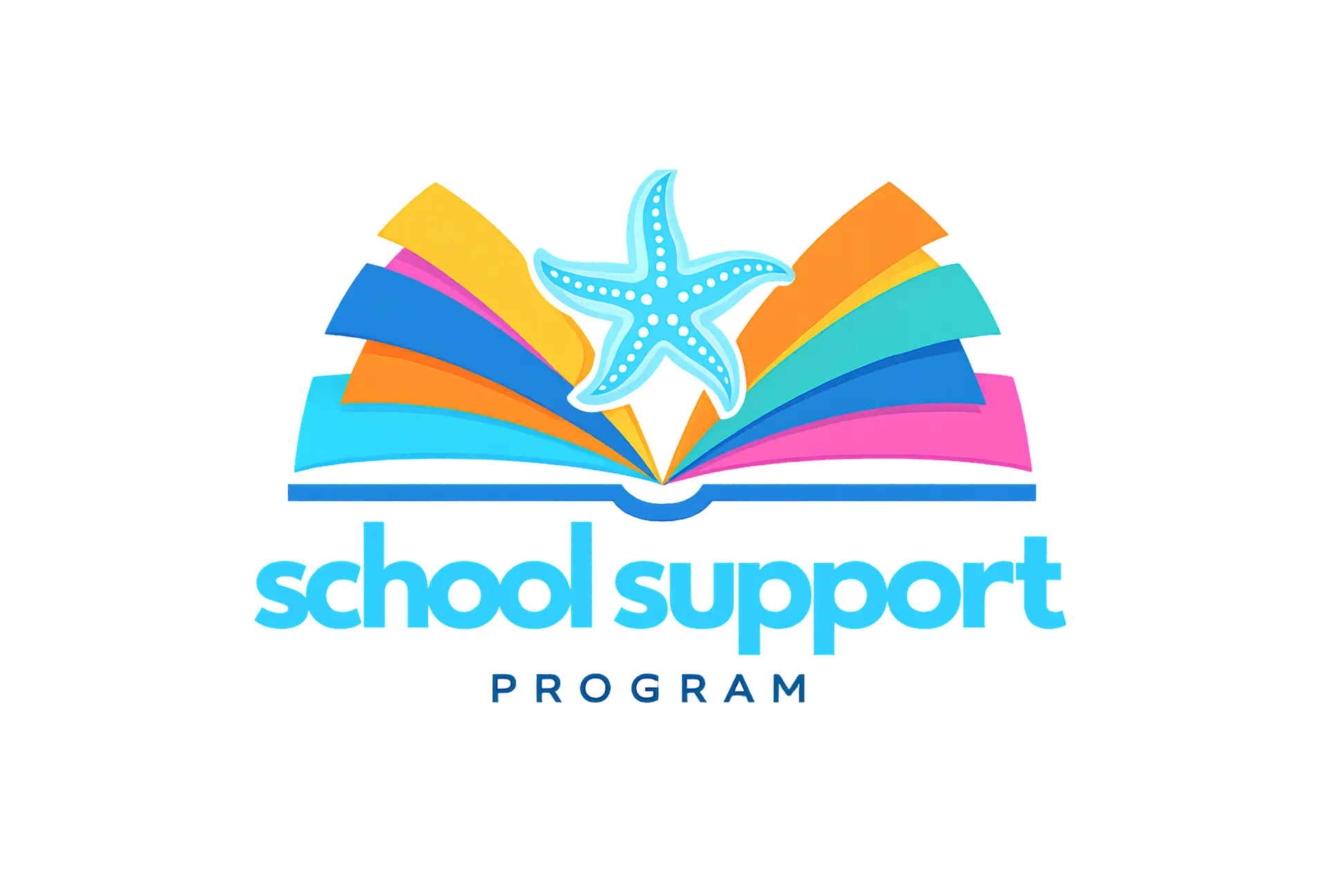 School children supported by the education program